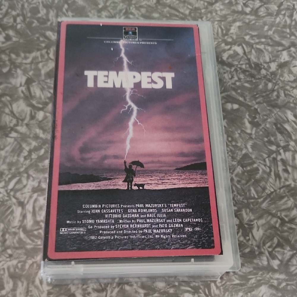 Tempest Movie VHS Tape